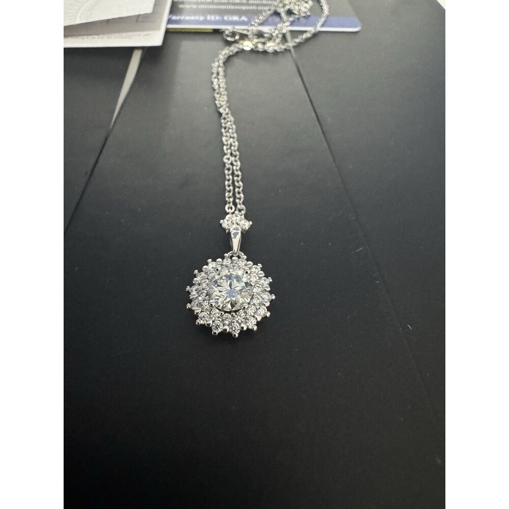 1 carat moissanite pendant/necklace GRA certified.